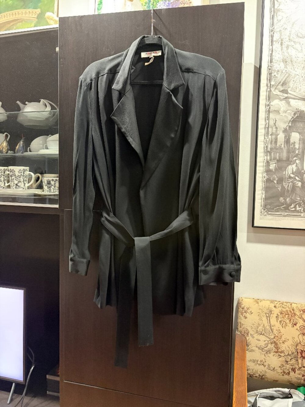 RODIER TUXEDO STYLE BELTED JACKET - MADE IN FRANCE!